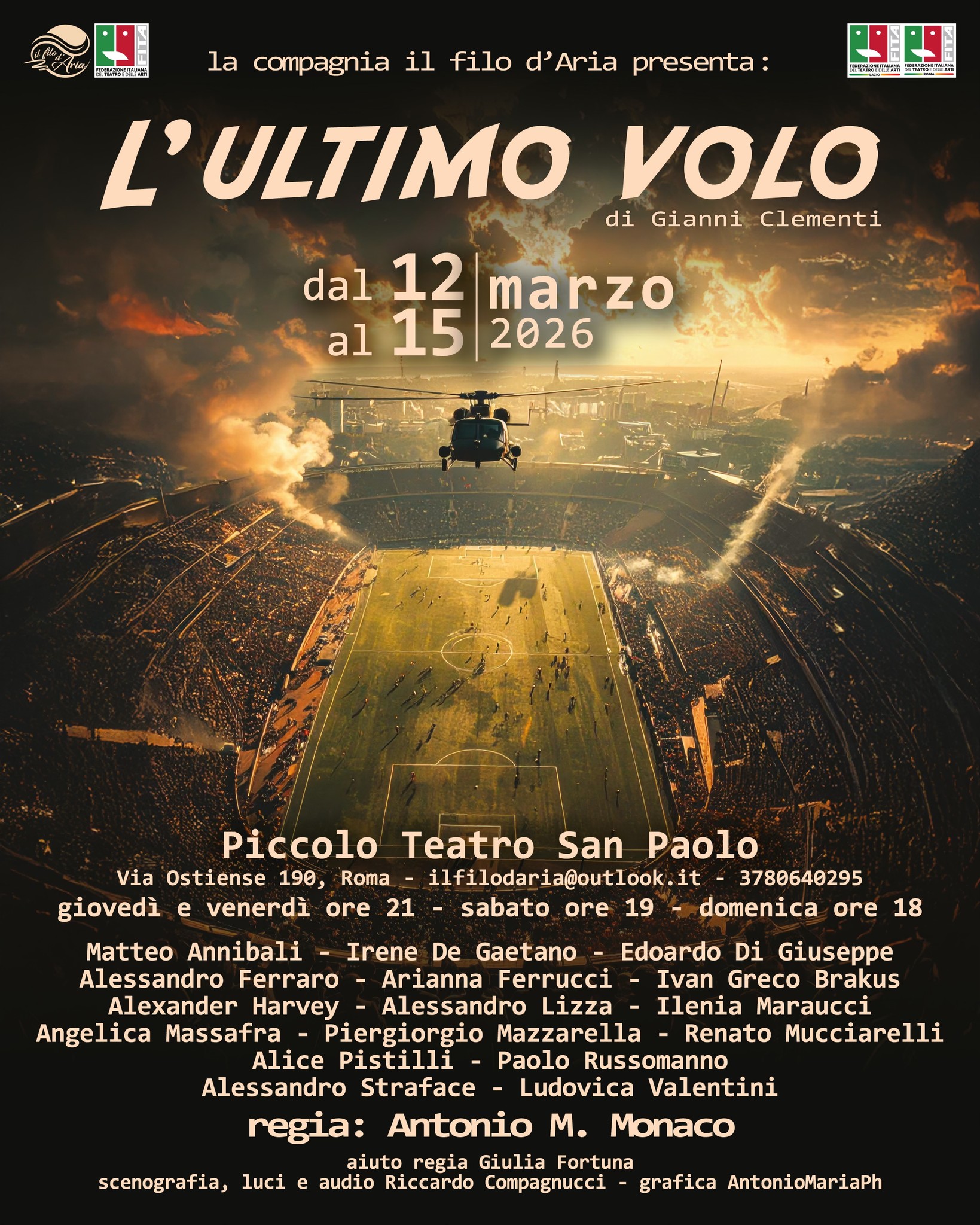 ultimo volo piccolo teatro san paolo