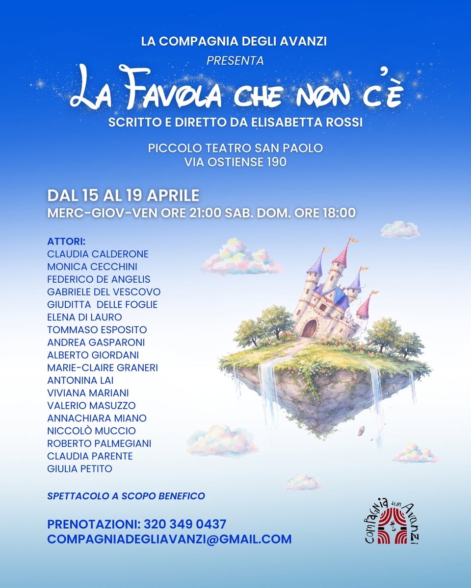 piccolo teatro san paolo la favola che non c'è