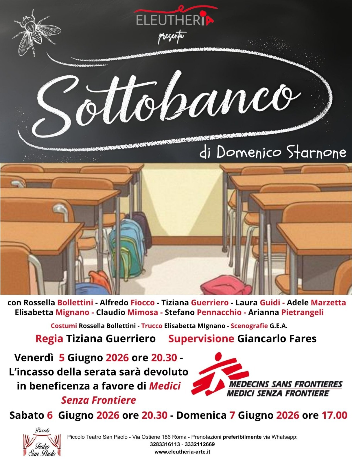sottobanco eleutheria piccolo teatro san paolo roma